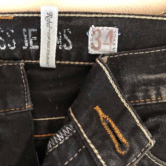 VINTAGE-Guess Jeans, Rebel ~ Low Rise Straight, size W34/L32, vintage blue. - Picture 4 of 17